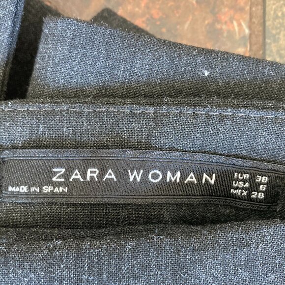 ZARA Pants, Size 6 (stretch pants), Dark Gray - Picture 7 of 7